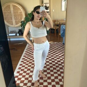 Loft White Skinny Ankle Pants - Classic and Versatile - Size 00 petite